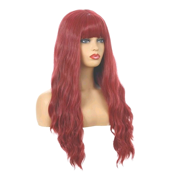 COPY - Red wine Synthetic wig 24" - Picture 4 of 5